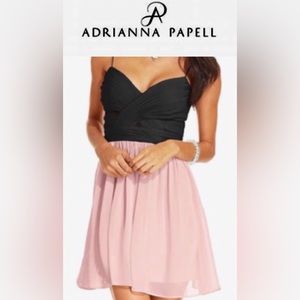 ADRIANNA PAPELL for HAILEY LOGAN Two Tone short Chiffon Dress. size 13/14J NWT